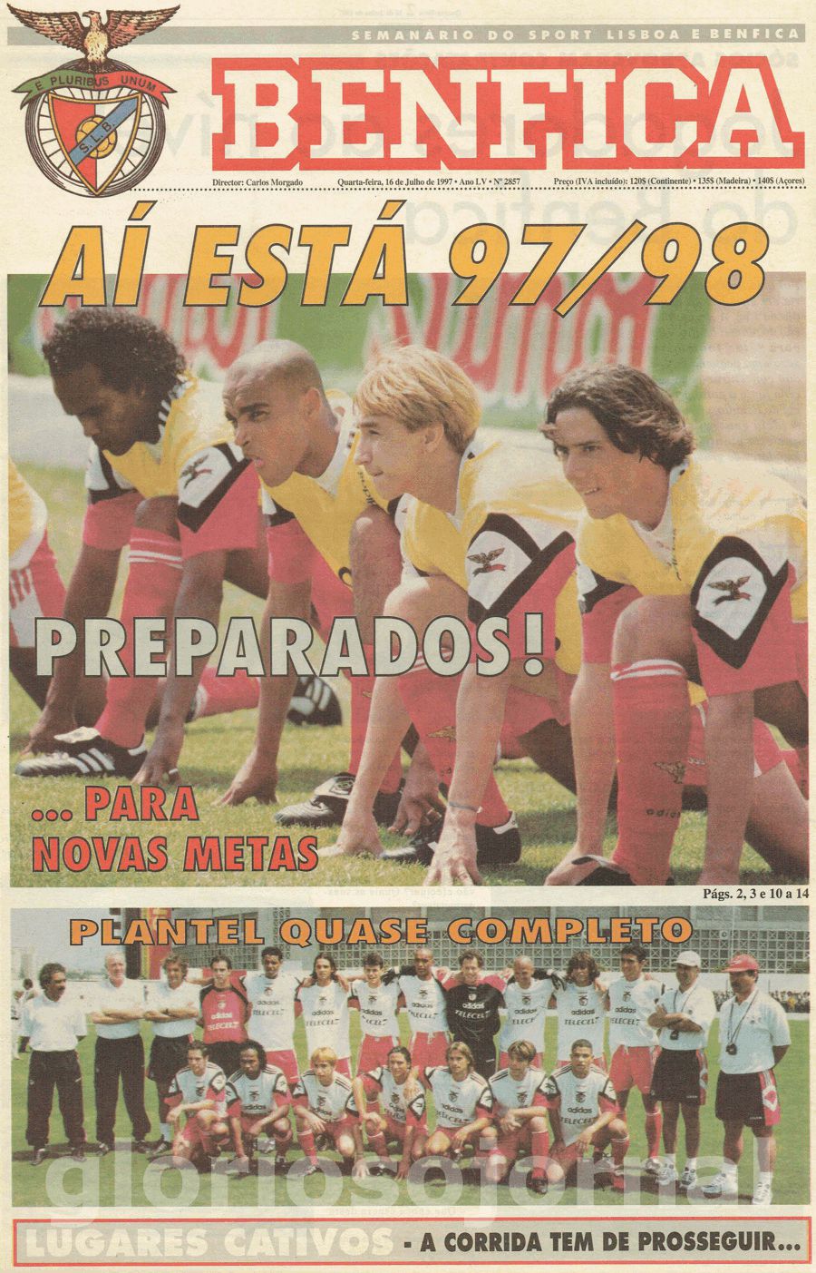 jornal o benfica 2857 1997-07-16